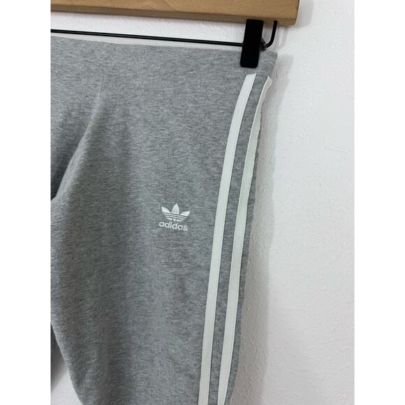 Adidas Originals 3-Stripes Gray Leggings Size Small - Picture 2 of 5